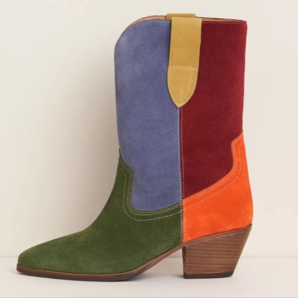 Charlotte Stone Shoes - Charlotte Stone Roberta Colorblock Boot in Kingston - NIB